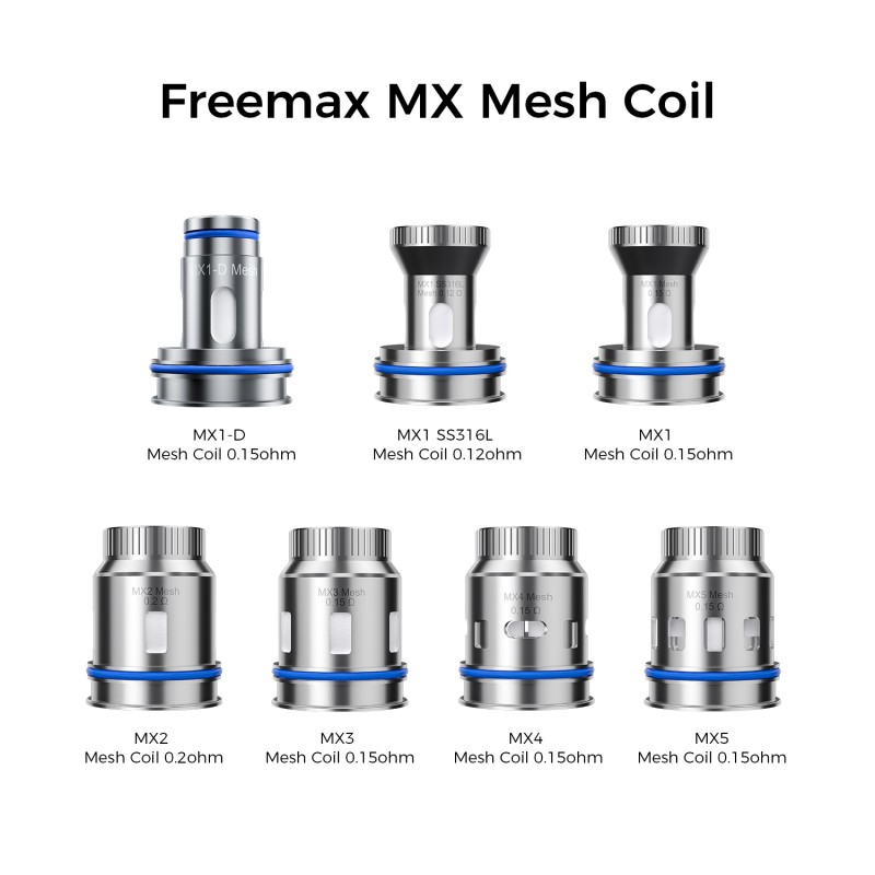 FreeMax MX Mesh Coils 3pk, maxus dtl pod, maxus dtl pod tank